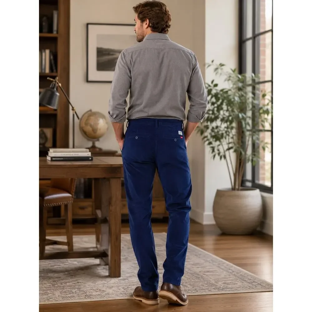 Levi’s XX Chino Standard Taper Corduroy Pants 30x32 Zodiac Blue Stretch Casual